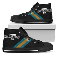 Load image into Gallery viewer, Designs by MyUtopia Shout Out:Diehard Jacksonville Fan Canvas High Top Shoes
