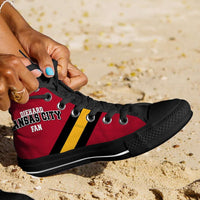 Load image into Gallery viewer, Designs by MyUtopia Shout Out:Diehard Kansas City Fan Canvas High Top Shoes
