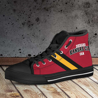Load image into Gallery viewer, Designs by MyUtopia Shout Out:Diehard Kansas City Fan Canvas High Top Shoes
