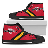 Load image into Gallery viewer, Designs by MyUtopia Shout Out:Diehard Kansas City Fan Canvas High Top Shoes
