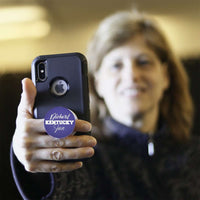 Load image into Gallery viewer, Designs by MyUtopia Shout Out:Diehard Kentucky Fan Hinged Pop-out Phone Grip and stand for Smartphones and Tablets - Blue
