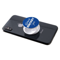 Load image into Gallery viewer, Designs by MyUtopia Shout Out:Diehard Kentucky Fan Hinged Pop-out Phone Grip and stand for Smartphones and Tablets - Blue
