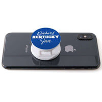 Load image into Gallery viewer, Designs by MyUtopia Shout Out:Diehard Kentucky Fan Hinged Pop-out Phone Grip and stand for Smartphones and Tablets - Blue
