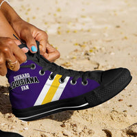 Load image into Gallery viewer, Designs by MyUtopia Shout Out:Diehard Louisiana Fan Canvas High Top Shoes
