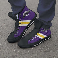 Load image into Gallery viewer, Designs by MyUtopia Shout Out:Diehard Louisiana Fan Canvas High Top Shoes

