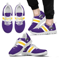 Load image into Gallery viewer, Designs by MyUtopia Shout Out:Diehard Louisiana Fan Running Shoes Purple / Gold
