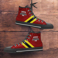 Load image into Gallery viewer, Designs by MyUtopia Shout Out:Diehard Louisville Fan Canvas High Top Shoes
