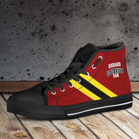 Load image into Gallery viewer, Designs by MyUtopia Shout Out:Diehard Louisville Fan Canvas High Top Shoes
