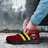 Load image into Gallery viewer, Designs by MyUtopia Shout Out:Diehard Louisville Fan Running Shoes Red Yellow
