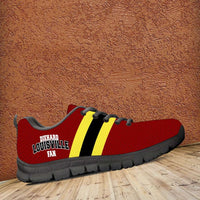 Load image into Gallery viewer, Designs by MyUtopia Shout Out:Diehard Louisville Fan Running Shoes Red Yellow
