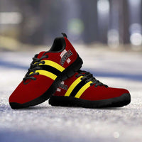 Load image into Gallery viewer, Designs by MyUtopia Shout Out:Diehard Louisville Fan Running Shoes Red Yellow

