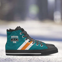 Load image into Gallery viewer, Designs by MyUtopia Shout Out:Diehard Miami Fan Canvas High Top Shoes
