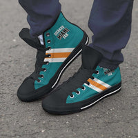 Load image into Gallery viewer, Designs by MyUtopia Shout Out:Diehard Miami Fan Canvas High Top Shoes
