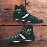 Load image into Gallery viewer, Designs by MyUtopia Shout Out:Diehard Michigan Fan Canvas High Top Shoes - Green and White
