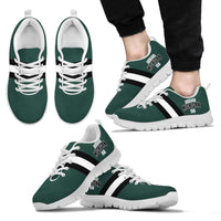 Load image into Gallery viewer, Designs by MyUtopia Shout Out:Diehard Michigan Fan Running Shoes - Green and White
