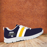 Load image into Gallery viewer, Designs by MyUtopia Shout Out:Diehard Michigan Fan Running Shoes Blue and Gold
