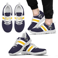 Load image into Gallery viewer, Designs by MyUtopia Shout Out:Diehard Michigan Fan Running Shoes Blue and Gold
