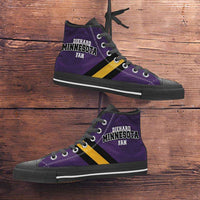 Load image into Gallery viewer, Designs by MyUtopia Shout Out:Diehard Minnesota Fan Canvas High Top Shoes
