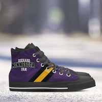 Load image into Gallery viewer, Designs by MyUtopia Shout Out:Diehard Minnesota Fan Canvas High Top Shoes
