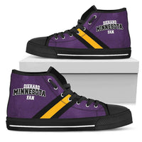 Load image into Gallery viewer, Designs by MyUtopia Shout Out:Diehard Minnesota Fan Canvas High Top Shoes
