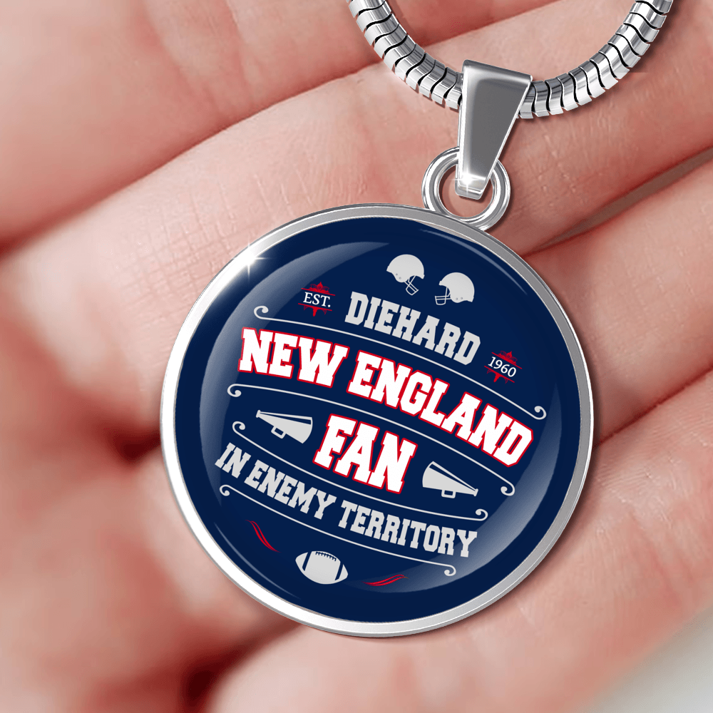 Designs by MyUtopia Shout Out:Diehard New England Fan In Enemy Territory Handcrafted Jewelry
