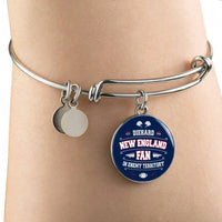 Load image into Gallery viewer, Designs by MyUtopia Shout Out:Diehard New England Fan In Enemy Territory Handcrafted Jewelry,Bangle-Bracelet adjustable / Nautical Blue,Necklace
