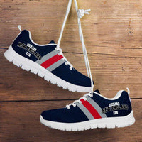Load image into Gallery viewer, Designs by MyUtopia Shout Out:Diehard New England Fan Running Shoes,Kid&#39;s / 11 CHILD (EU28) / Nautical Blue,Running Shoes
