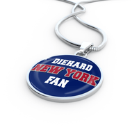 Load image into Gallery viewer, Designs by MyUtopia Shout Out:Diehard New York Fan Handcrafted Necklace
