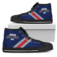 Load image into Gallery viewer, Designs by MyUtopia Shout Out:Diehard New York Giants Fan Canvas High Top Shoes
