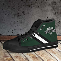 Load image into Gallery viewer, Designs by MyUtopia Shout Out:Diehard New York Jets Fan Canvas High Top Shoes
