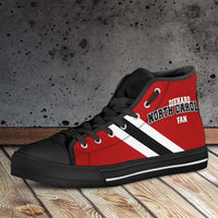 Load image into Gallery viewer, Designs by MyUtopia Shout Out:Diehard North Carolina Fan Canvas High Top Shoes
