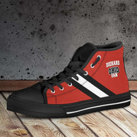 Load image into Gallery viewer, Designs by MyUtopia Shout Out:Diehard Ohio State Fan Canvas High Top Shoes
