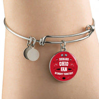 Load image into Gallery viewer, Designs by MyUtopia Shout Out:Diehard Ohio State Fan In Enemy Territory Handcrafted Jewelry,Bangle-Bracelet adjustable / Red,Necklace
