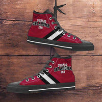 Load image into Gallery viewer, Designs by MyUtopia Shout Out:Diehard Oklahoma Sooners Fan Canvas High Top Shoes
