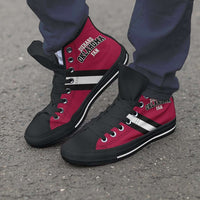 Load image into Gallery viewer, Designs by MyUtopia Shout Out:Diehard Oklahoma Sooners Fan Canvas High Top Shoes
