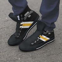 Load image into Gallery viewer, Designs by MyUtopia Shout Out:Diehard Pittsburgh Fan Canvas High Top Shoes
