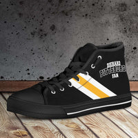 Load image into Gallery viewer, Designs by MyUtopia Shout Out:Diehard Pittsburgh Fan Canvas High Top Shoes
