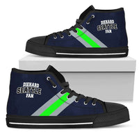 Load image into Gallery viewer, Designs by MyUtopia Shout Out:Diehard Seattle Fan Canvas High Top Shoes
