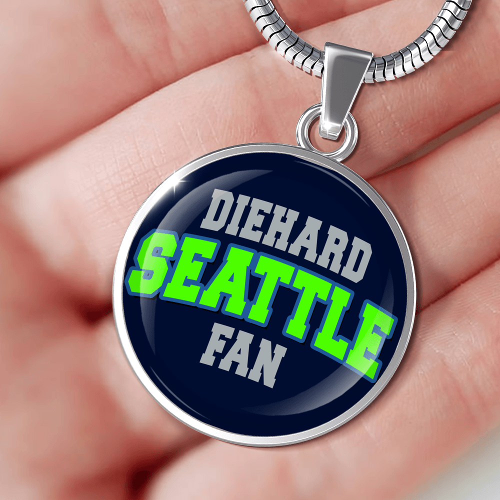 Designs by MyUtopia Shout Out:Diehard Seattle Fan Handcrafted Necklace