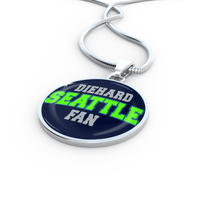 Load image into Gallery viewer, Designs by MyUtopia Shout Out:Diehard Seattle Fan Handcrafted Necklace

