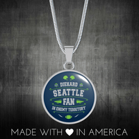 Load image into Gallery viewer, Designs by MyUtopia Shout Out:Diehard Seattle Fan In Enemy Territory Handcrafted Jewelry
