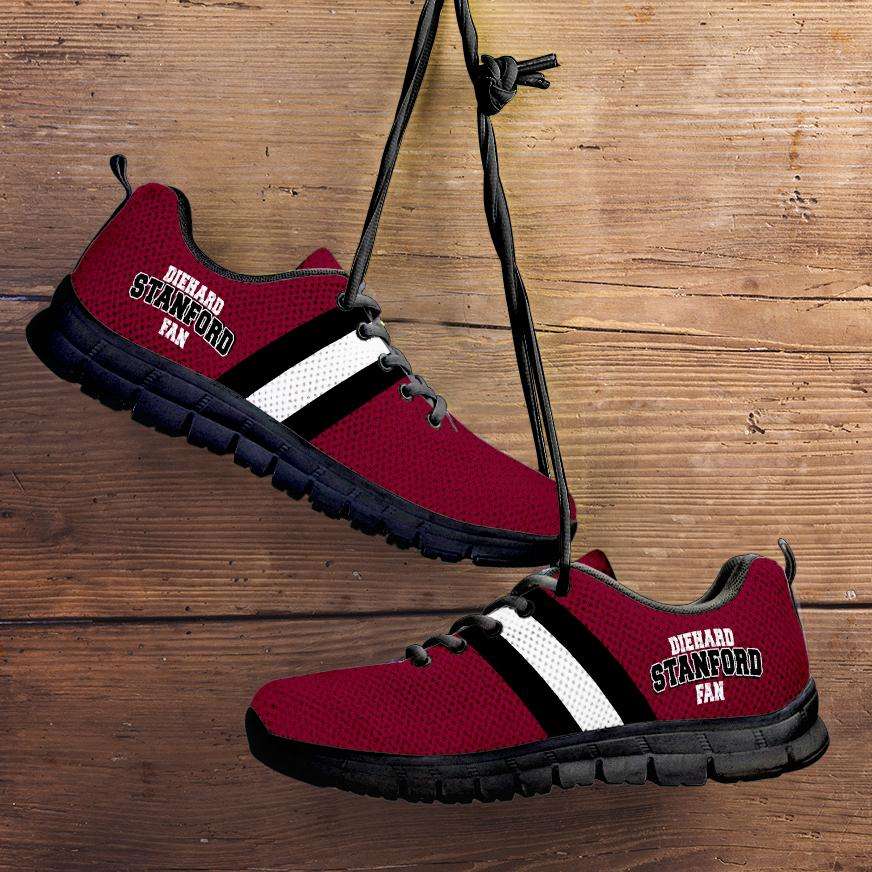 Designs by MyUtopia Shout Out:Diehard Stanford Fan Running Shoes,Kid's / 11 CHILD (EU28) / Cardinal Red,Running Shoes