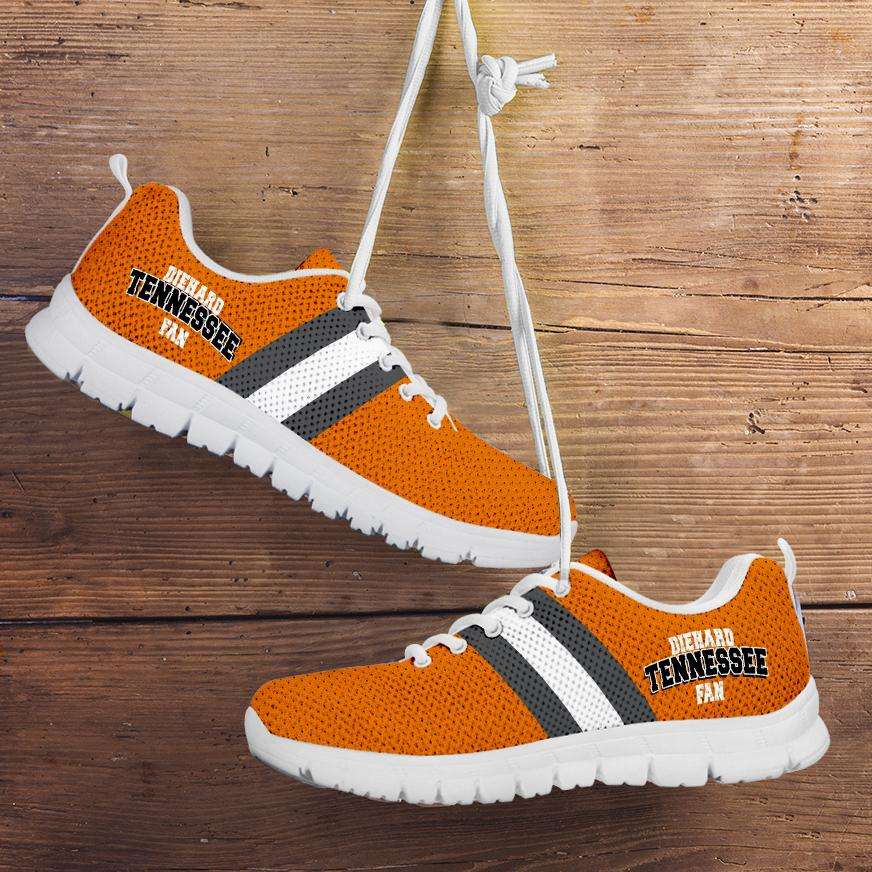 Designs by MyUtopia Shout Out:Diehard Tennessee Volunteers Fan Running Shoes,Kid's / 11 CHILD (EU28) / Orange,Running Shoes