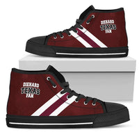 Load image into Gallery viewer, Designs by MyUtopia Shout Out:Diehard Texas Aggies Fan Canvas High Top Shoes
