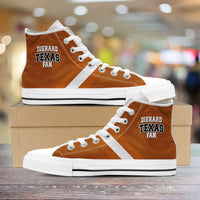 Load image into Gallery viewer, Designs by MyUtopia Shout Out:Diehard Texas Fan Canvas High Top Shoes
