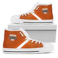 Load image into Gallery viewer, Designs by MyUtopia Shout Out:Diehard Texas Fan Canvas High Top Shoes
