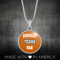 Load image into Gallery viewer, Designs by MyUtopia Shout Out:Diehard Texas Fan Handcrafted Jewelry - UTEXCF
