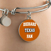 Load image into Gallery viewer, Designs by MyUtopia Shout Out:Diehard Texas Fan Handcrafted Jewelry - UTEXCF
