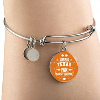Load image into Gallery viewer, Designs by MyUtopia Shout Out:Diehard Texas Fan In Enemy Territory Handmade Wire Bracelet
