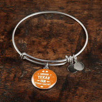 Load image into Gallery viewer, Designs by MyUtopia Shout Out:Diehard Texas Fan In Enemy Territory Handmade Wire Bracelet
